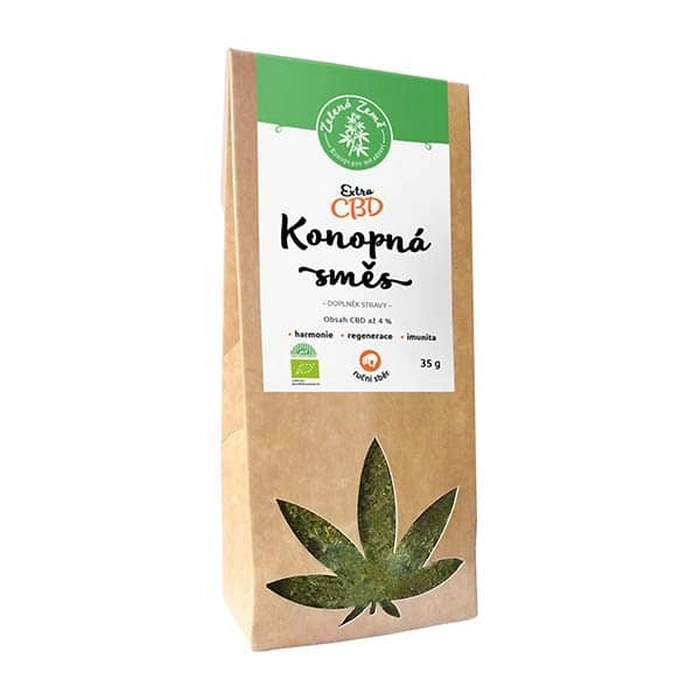 Zelená země Konopná směs Extra 4 % CBD 35 g