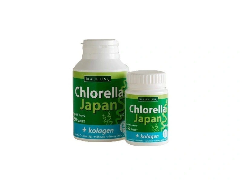 Health Link Chlorella Japan + kolagen 750 tbl.