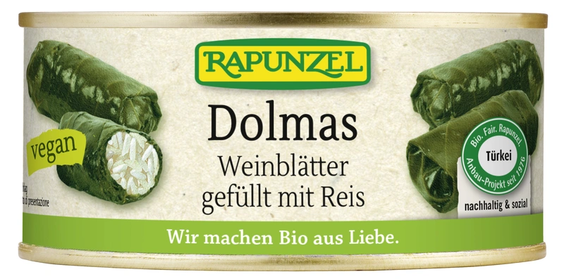 Rapunzel Dolmas Vinné listy plněné rýží 280g BIO