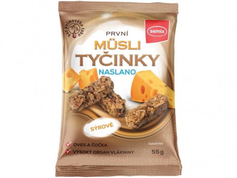 Semix Müsli tyčinky naslano sýrové 55g