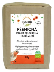 PROBIO Mouka pšeničná celozrnná hrubě mletá 1 kg BIO