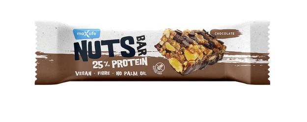 MaxLife Tyčinka Nuts Bar 25% protein čokoláda 40 g