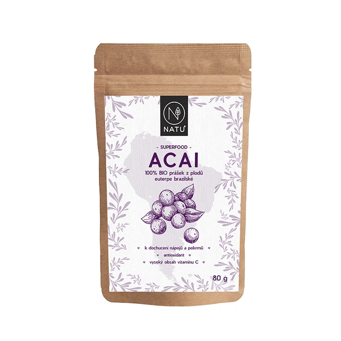 NATU Açai prášek 80 g BIO