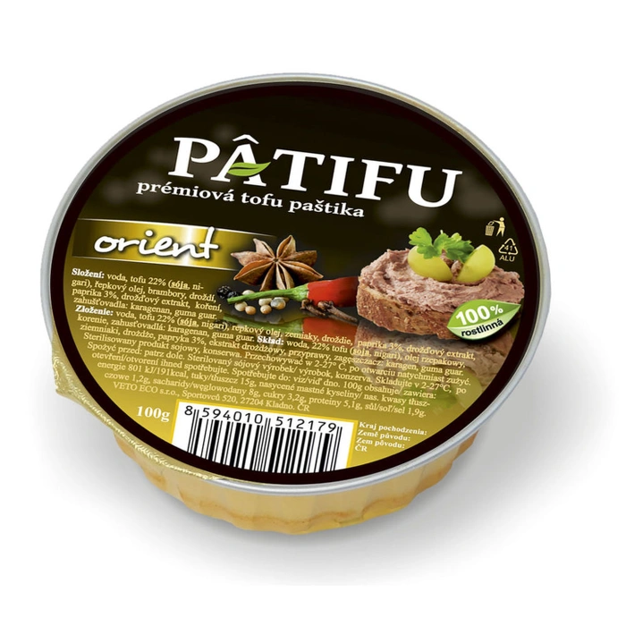 Patifu tofu paštika orient 100g BLP