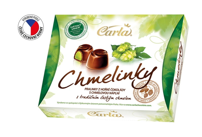 Carla Chmelinky 130 g - hořké pralinky plněné chmelem