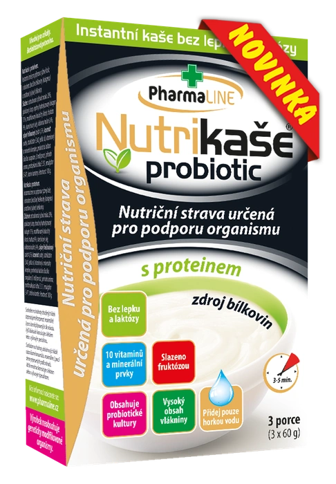 Mogador Nutrikaše probiotic s proteinem 180 g (3 x 60 g)