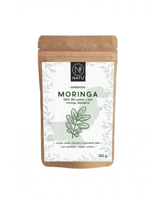 NATU Moringa prášek 130 g BIO