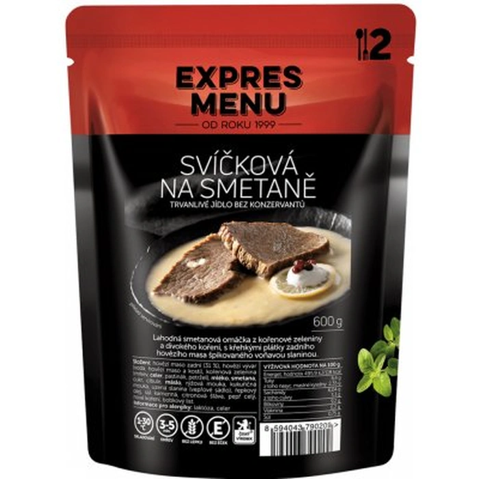 Expres Menu Svíčková na smetaně 600 g (2 porce)