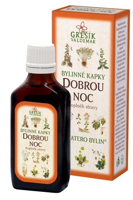 Grešík Bylinné kapky Dobrou noc 50ml