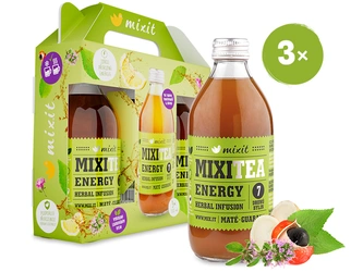 Mixit Čaj MixiTea Energy - 7 bylin Dárkové balení 3 x 330 ml