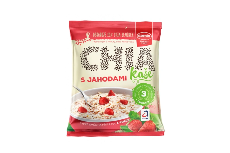 Semix Chia kaše jahodová se smetanou 65 g