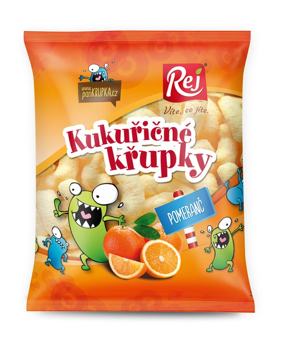 Rej Křupky kukuřičné pomerančové 90 g