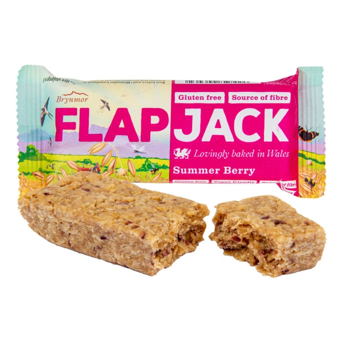 Wholebake Flapjack malina a jahoda ovesná tyčinka 80 g BLP