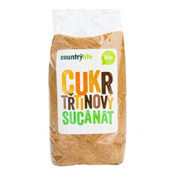 Country Life cukr třtinový Sucanat přírodní nerafinovaný 500g BIO