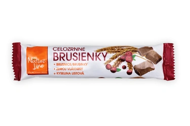 Nature Line Celozrnné sušenky Brusinky 65g