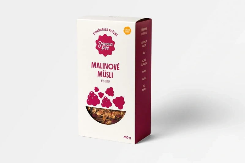 Janova pec Müsli pečené malinové bez lepku 350g