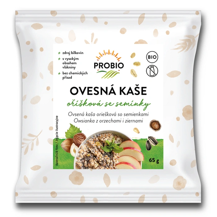 PROBIO Kaše ovesná oříšková se semínky 65 g BIO