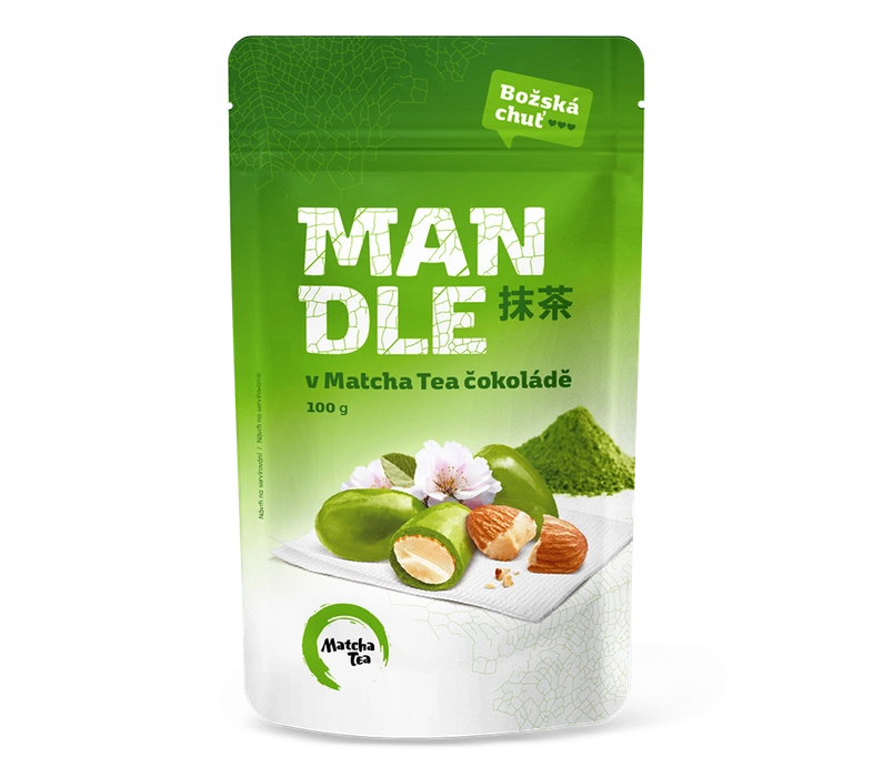 Kyosun Mandle v Matcha čokoládě 100g