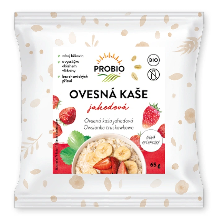 PROBIO Kaše ovesná jahodová 65 g BIO