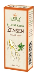 Grešík Bylinné kapky Ženšen 50ml