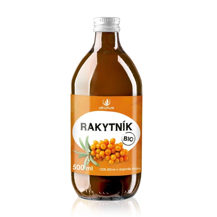 Allnature Rakytníková šťáva 100 % 500ml BIO