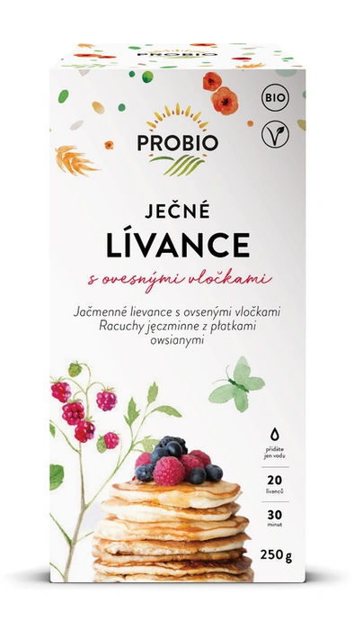 PROBIO Lívance ječné s ovesnými vločkami 250g BIO