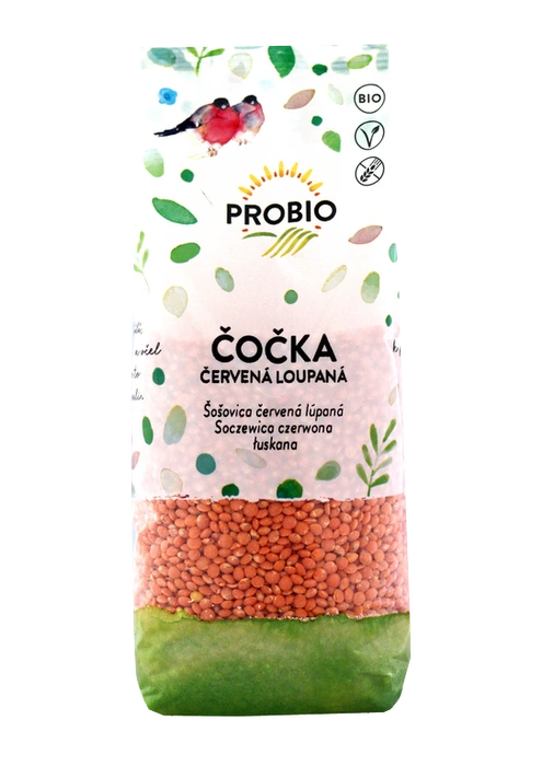 PROBIO Červená čočka loupaná 500g BIO