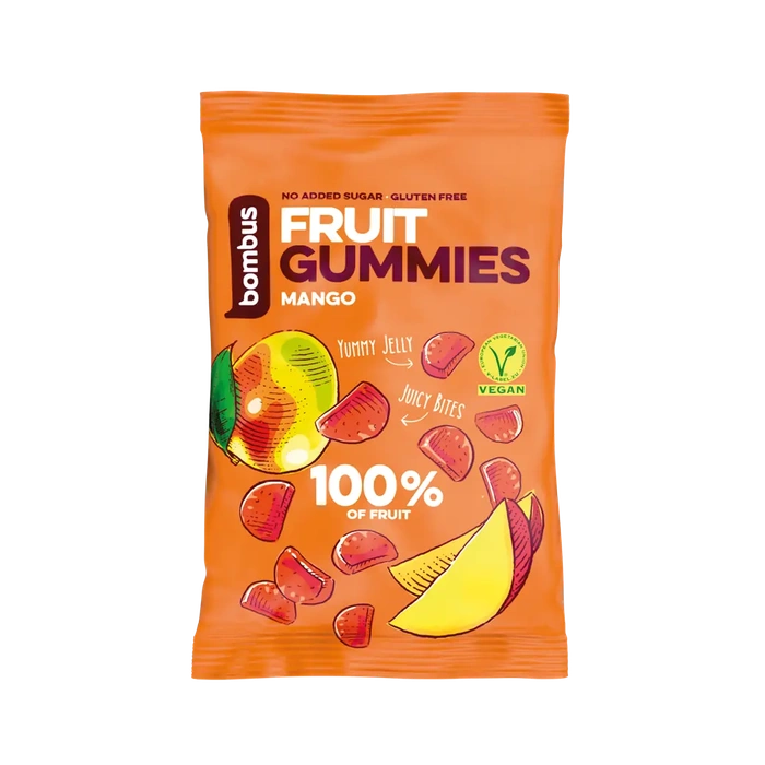 Bombus Fruit Gummies Mango mangové bonbony 35 g