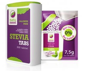 Natusweet Stevia tablety v zásobníku 300 tbl. 18 g