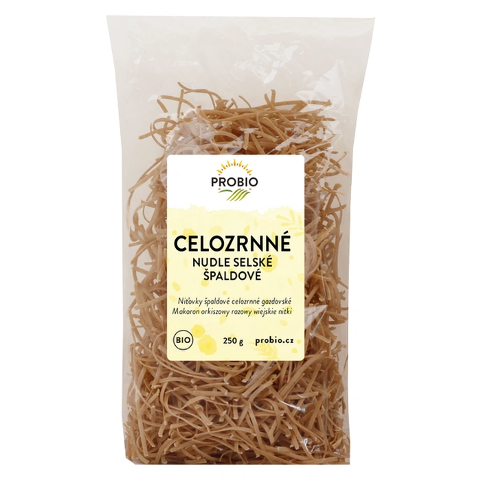 PROBIO Špaldové celozrnné selské nudle 250g BIO