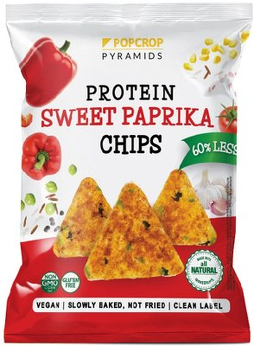 Popcrop Proteinové chipsy s paprikovou příchutí 60 g