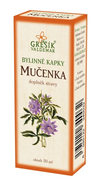 Grešík Bylinné kapky Mučenka 50ml