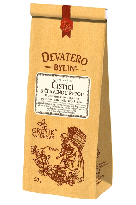 Grešík Devatero bylin Čaj Čisticí s červenou řepou 50g