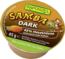 Rapunzel Pomazánka čoko-oříšková Samba dark mini 45g BIO