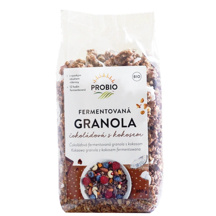 PROBIO Granola fermentovaná čokoládová s kokosem 300 g BIO