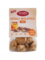 Biopekárna Zemanka Bio Müsli kolečka s medem 100g Bio