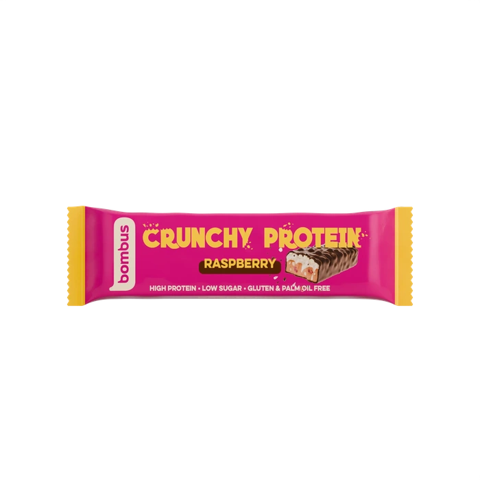 Bombus Crunchy Protein Raspberry tyčinka malinová 50 g