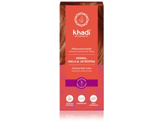 Khadi Rostlinná barva na vlasy Henna Amla Jatropha 100g