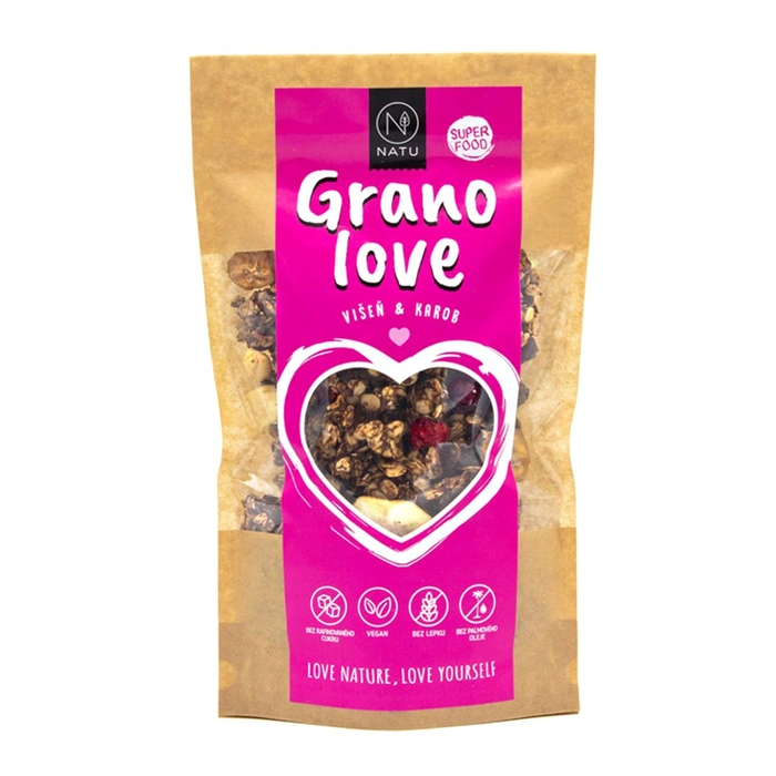 NATU Granola višeň a karob 350 g