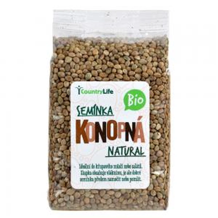 Country Life Konopná semínka natural 250 g BIO