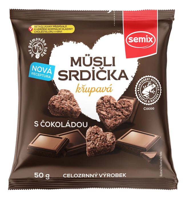 Semix Müsli srdíčka s čokoládou 50 g