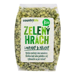 Country Life Hrách zelený půlený 500 g BIO