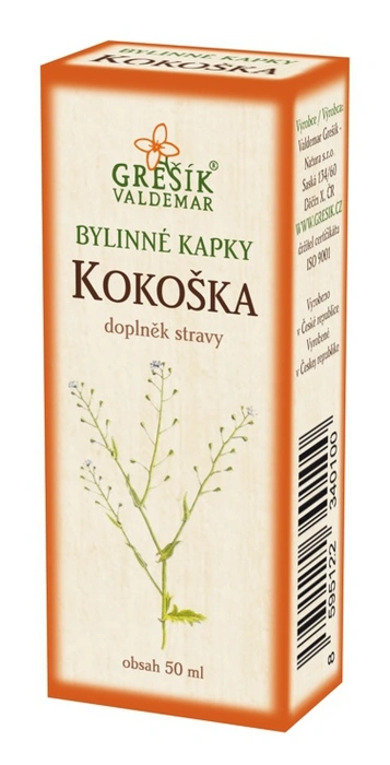 Grešík Bylinné kapky Kokoška 50ml