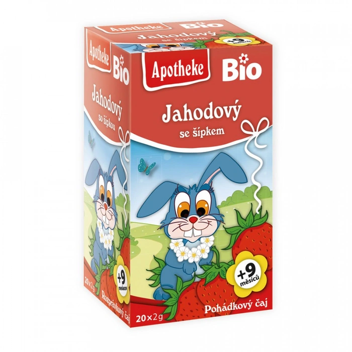 Apotheke Pohádkový čaj Bio Jahodový s šípkem 20x2g