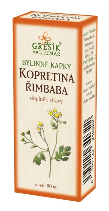 Grešík Bylinné kapky Kopretina řimbaba 50ml