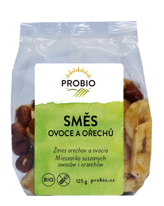 PROBIO Směs sušeného ovoce a ořechů 125g BIO