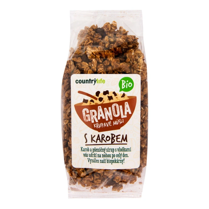 Country Life Granola s karobem 350g BIO