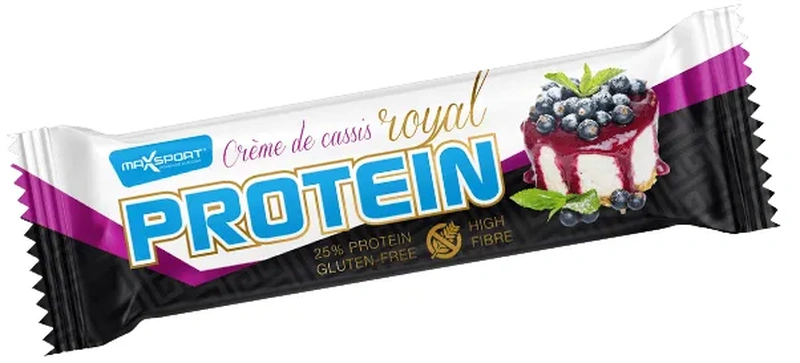 Maxsport Royal Protein Bar 60 g proteinová tyčinka černý rybíz