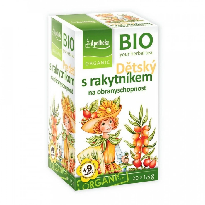 Apotheke BIO Dětský čaj s rakytníkem na obranyschopnost 20x1,5g