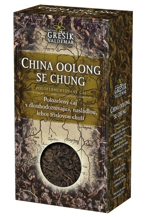 Grešík Čaje 4 světadílů zelený čaj China Oolong Se Chung 70 g